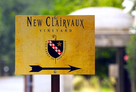 New Clairvaux Vineyard Sign