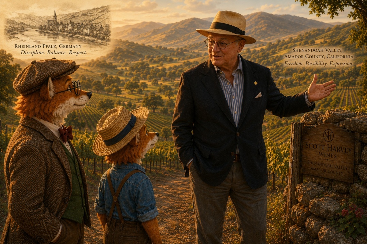 Scott Harvey reflects on combining European winemaking traditions with California vineyards.