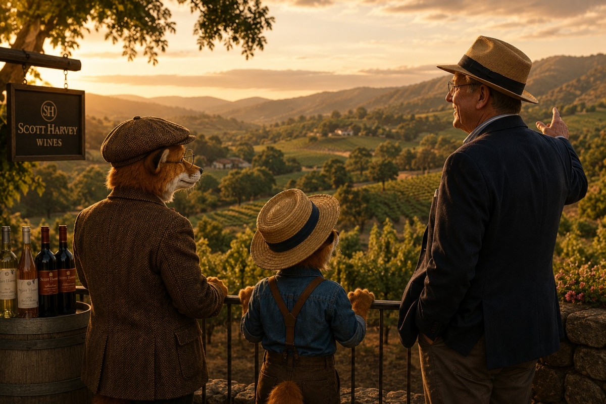 Scott Harvey reflects on future harvests while overlooking Shenandoah Valley.