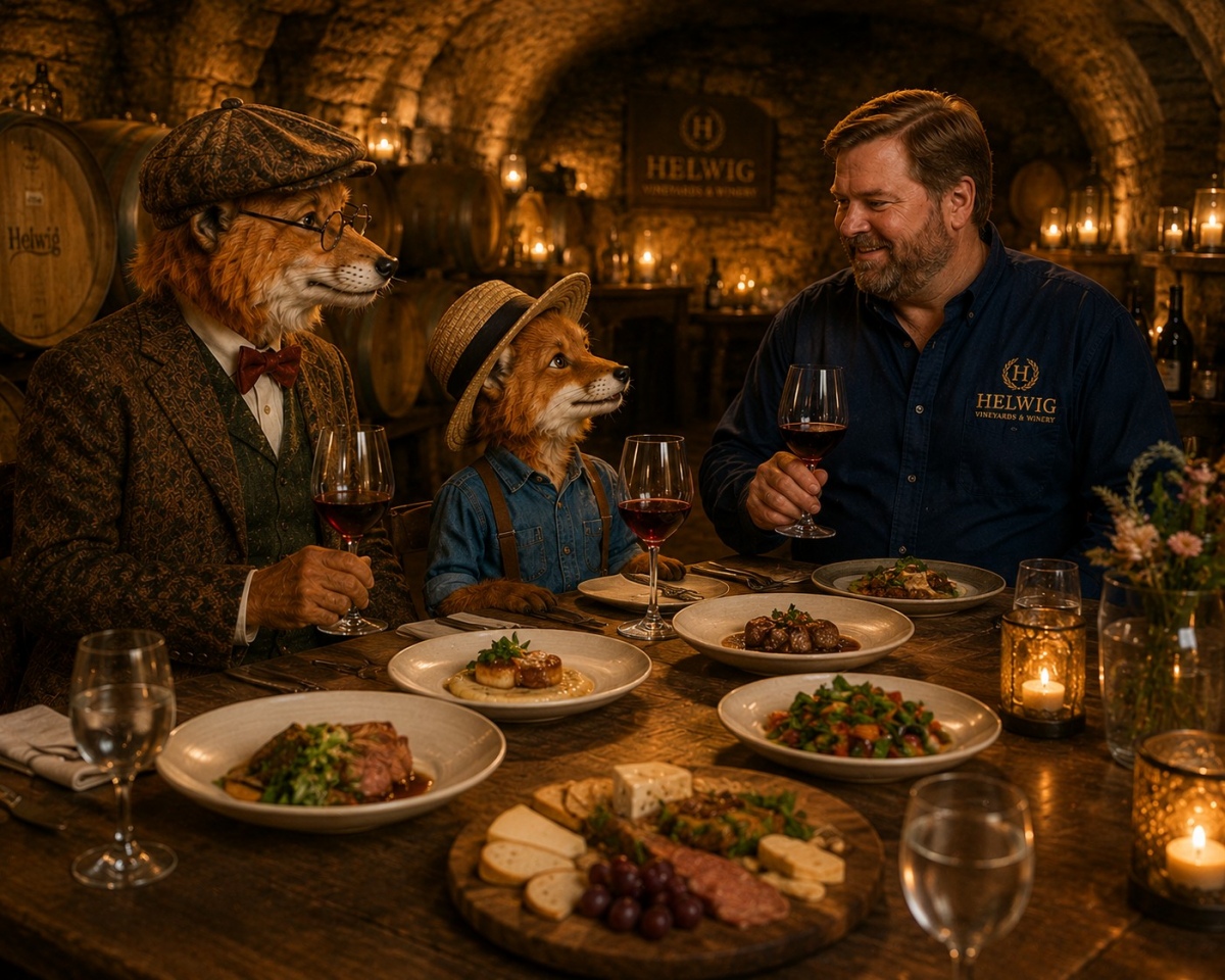 food pairing in the wine cave