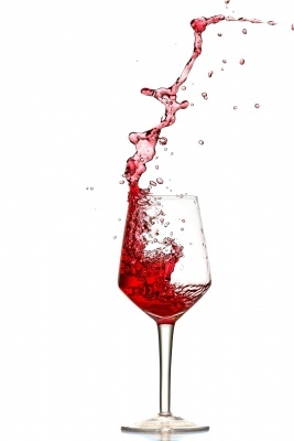 red wine splash in the glass - Pixabay