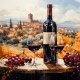bottle of wine and grapes - Pixaba
