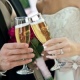 couple with champagne flutes